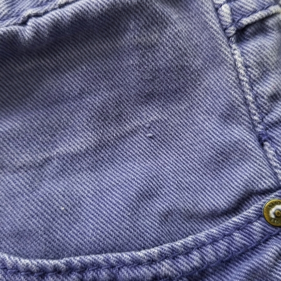 FREE PEOPLE Purple Mid Rise Cutoff Jean Shorts - Picture 6 of 7